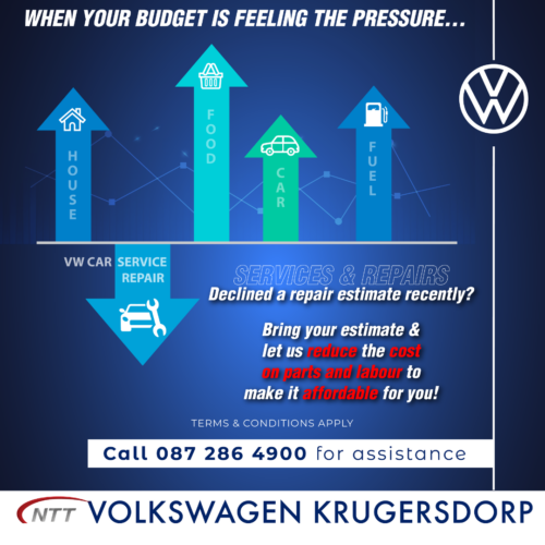 WHEN YOUR BUDGET IS FEELING THE PRESSURE… image from NTT Volkswagen
