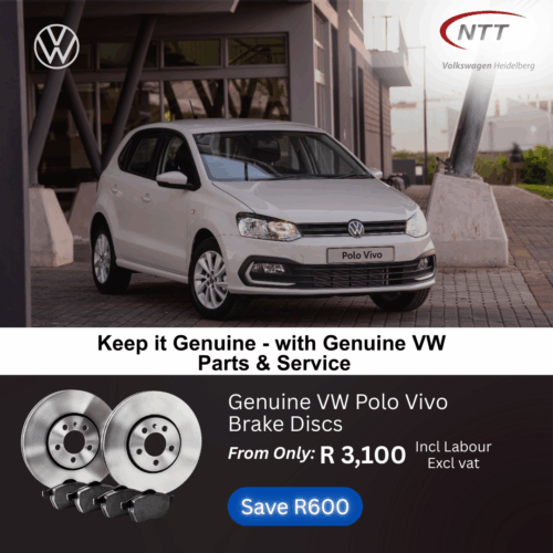 Genuine VW Polo Vivo Brake Discs image from NTT Volkswagen