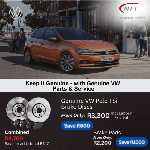 Genuine VW Polo TSi Brake Discs image from NTT Volkswagen