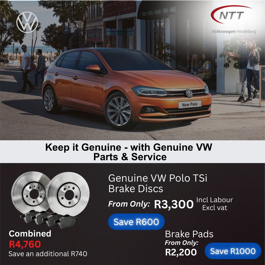 Genuine VW Polo TSi Brake Discs image from NTT Volkswagen