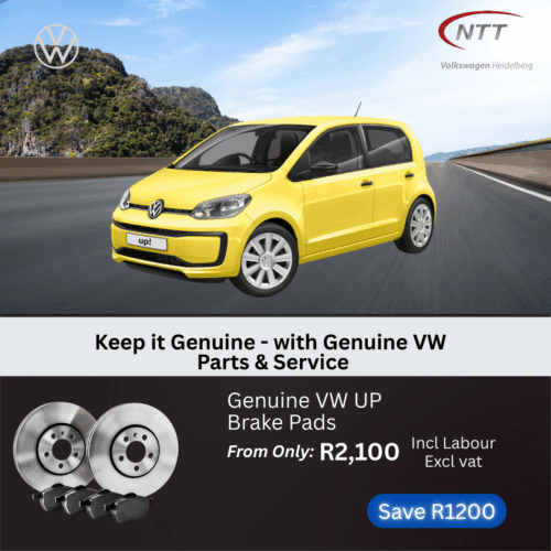 Genuine VW UP Brake Pads image from NTT Volkswagen