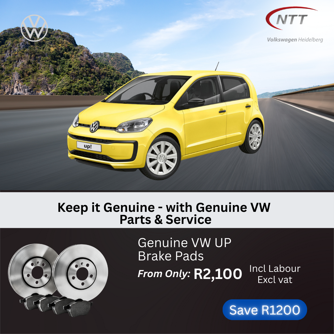 Genuine VW UP Brake Pads image from NTT Volkswagen