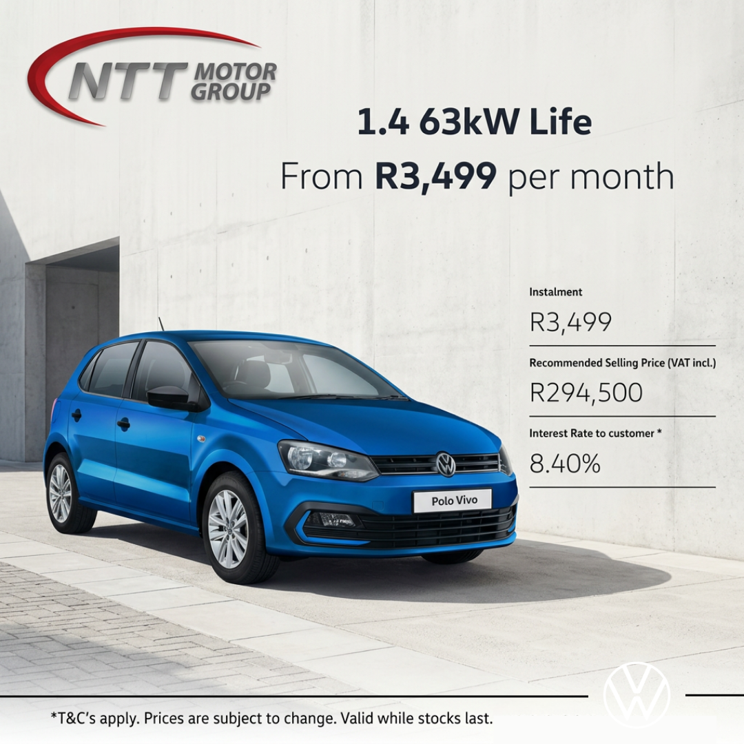Volkswagen Polo Vivo 1.4 63kW Life image from NTT Volkswagen