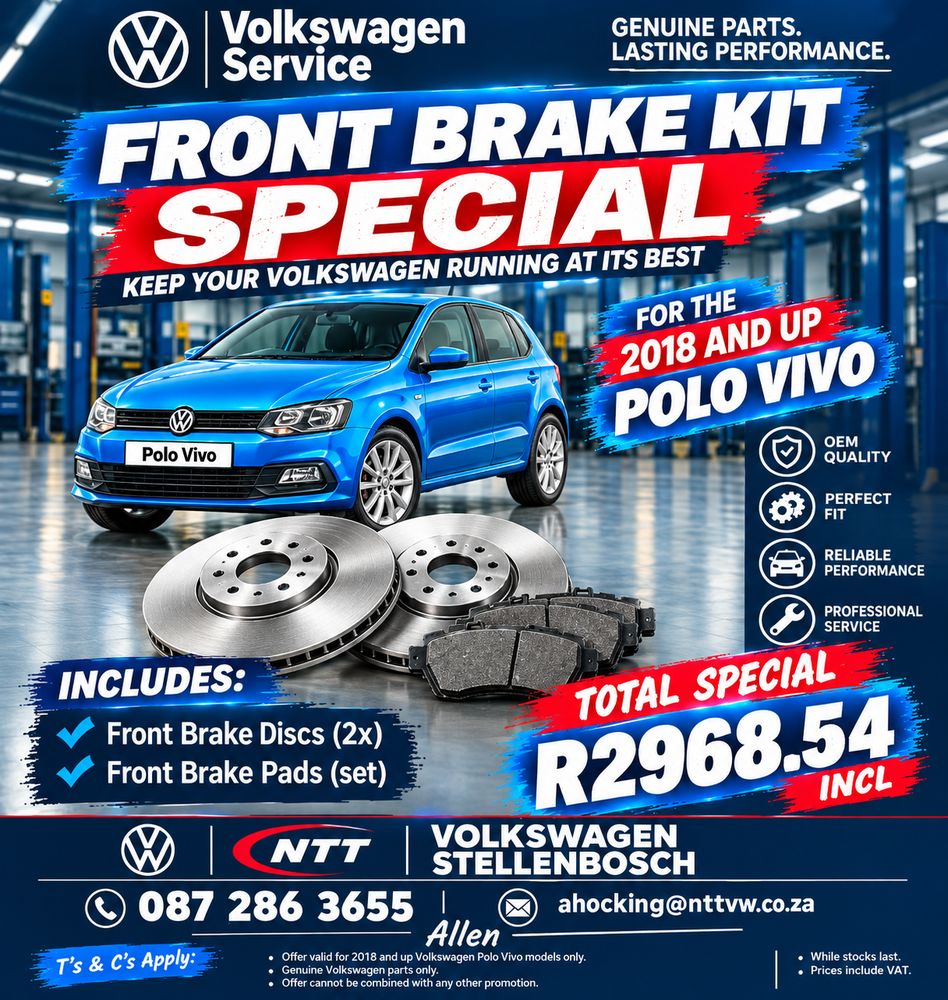 Polo Vivo Front Brake Kit Special Special Offer